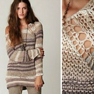 Free People Desert Moon Multicolor Knit Sweater